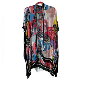 RACHEL Rachel Roy Colorful Abstract Cardigan